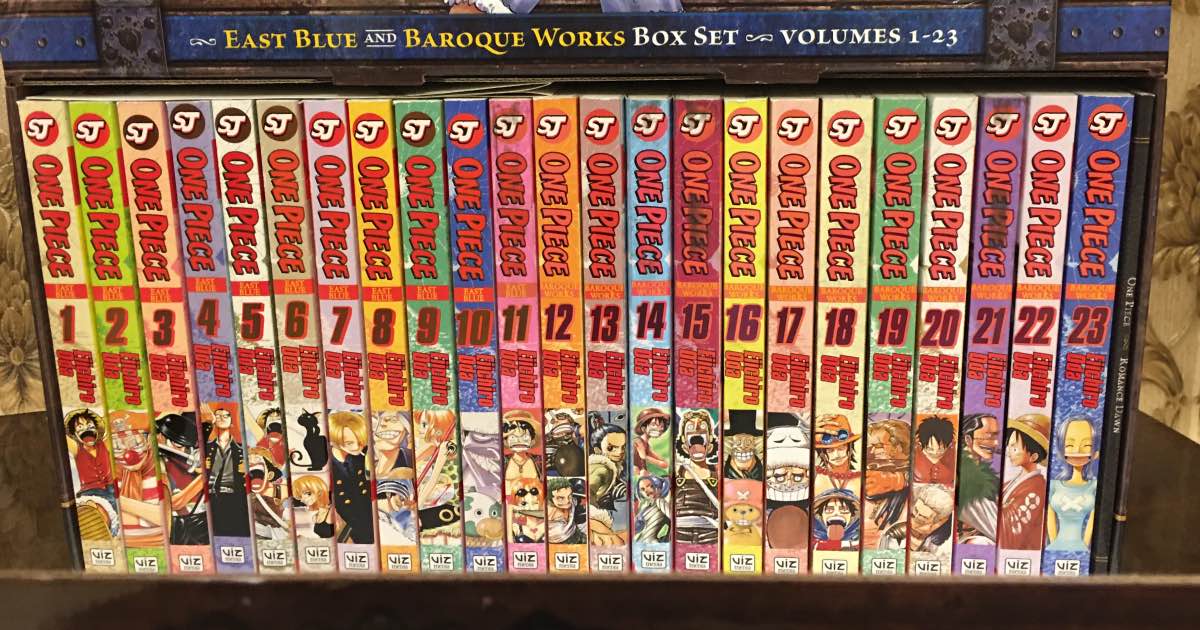 One Piece Box Set East Blue and Baroque Works Volumes 1-23 with premium 